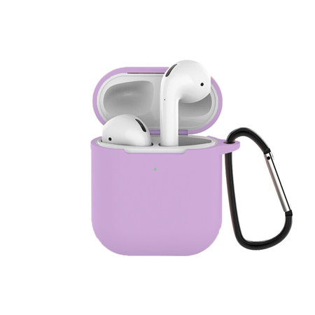 FixPremium - Silikonové Pouzdro pro AirPods 1 a 2, lila