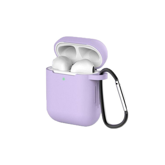 FixPremium - Silikonové Pouzdro pro AirPods 1 a 2, lila
