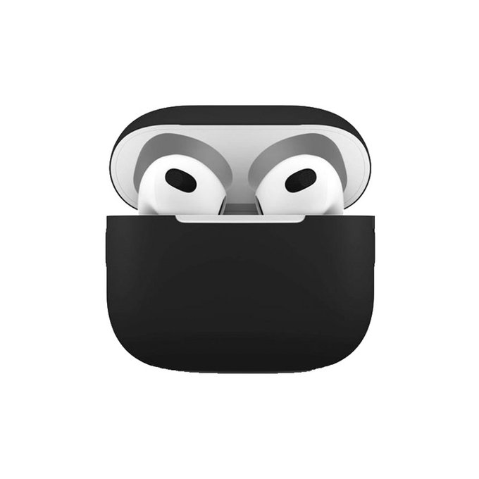 FixPremium - Silikonové Pouzdro pro AirPods 3, černá