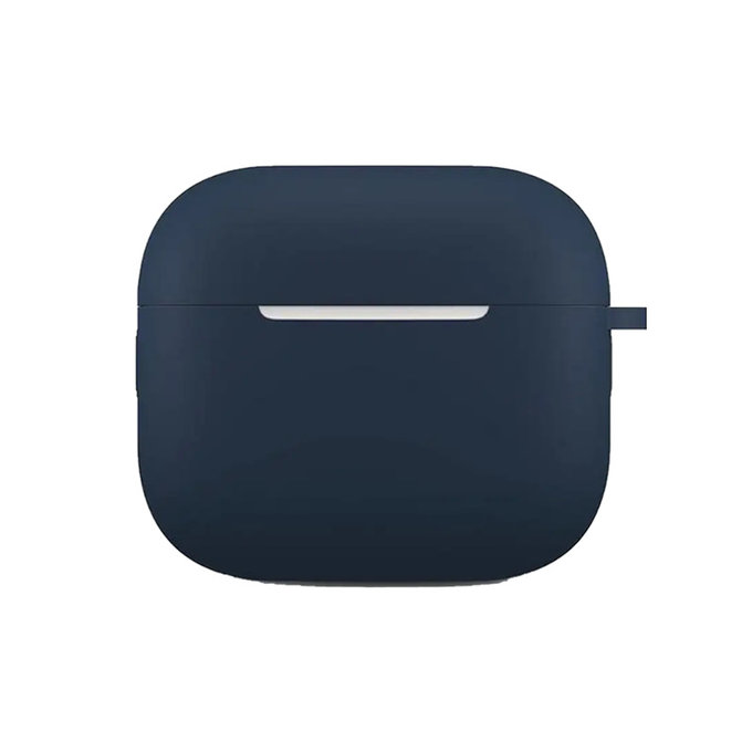 FixPremium - Silikonové Pouzdro s Karabinou pro AirPods 3, modrá