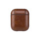 FixPremium - Pouzdro z Umělé Kůže pro AirPods 1 a 2, hnědá