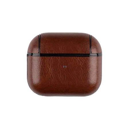 FixPremium - Pouzdro z Umělé Kůže pro AirPods 3, hnědá