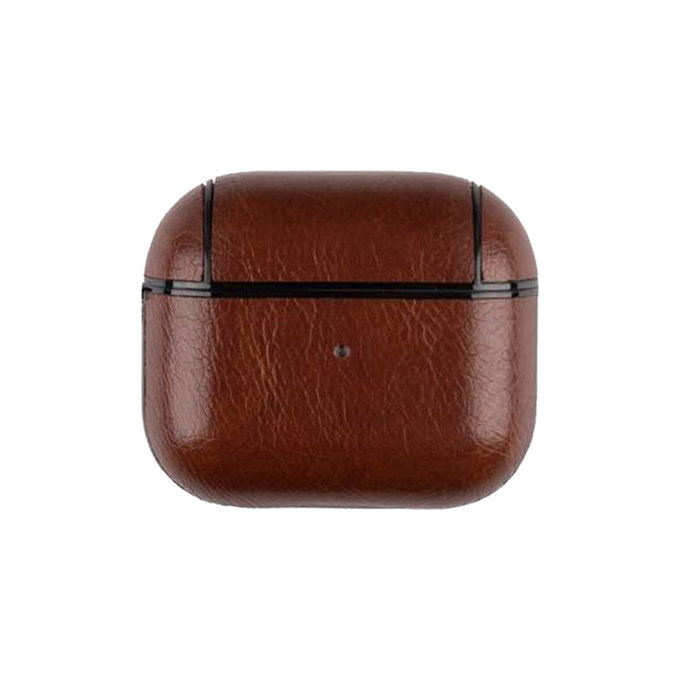 FixPremium - Pouzdro z Umělé Kůže pro AirPods 3, hnědá