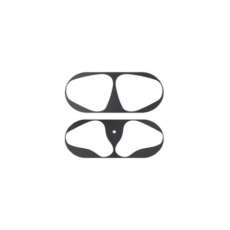 FixPremium - Nálepka proti Prachu pro AirPods 1 a 2, černá