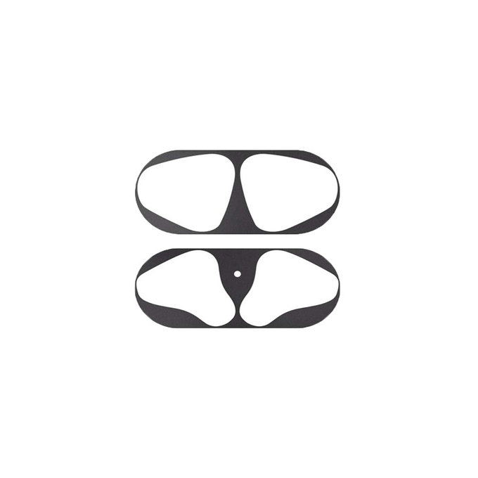 FixPremium - Nálepka proti Prachu pro AirPods 1 a 2, černá