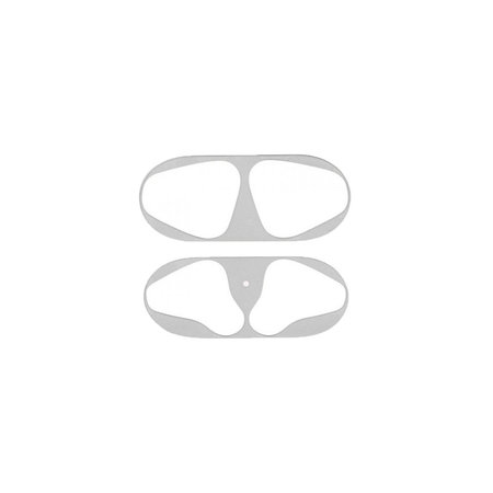 FixPremium - Nálepka proti Prachu pro AirPods 1 a 2, stříbrná