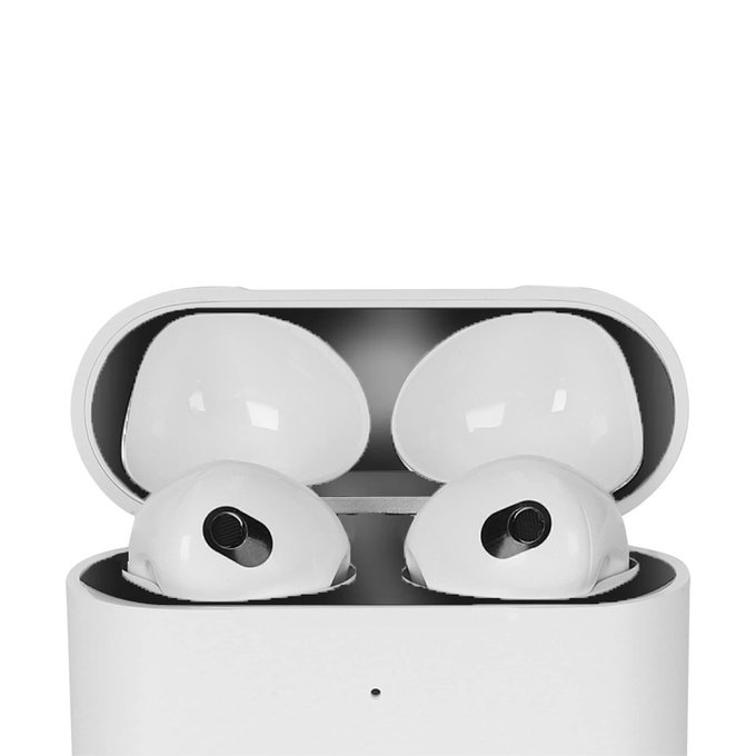 FixPremium - Nálepka proti Prachu pro AirPods 3, černá