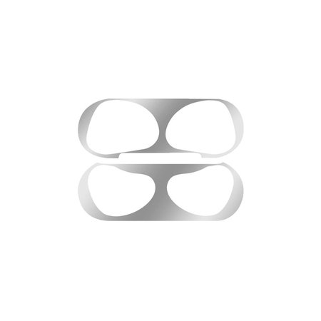 FixPremium - Nálepka proti Prachu pro AirPods 3, stříbrná