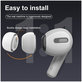 FixPremium - Vyměnitelné Gumičky pro AirPods Pro - Set 3ks (L, M, S), bílá