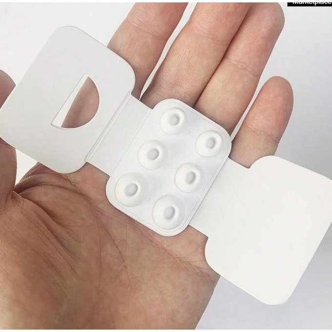 FixPremium - Vyměnitelné Gumičky pro AirPods Pro - Set 3ks (L, M, S), bílá