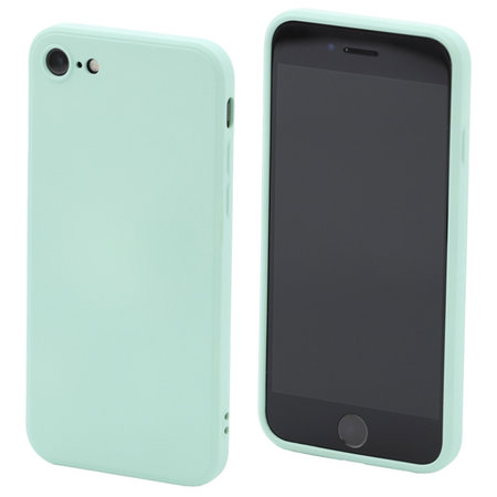 FixPremium - Silikonové Pouzdro pro iPhone 7, 8, SE 2020 a SE 2022, light cyan