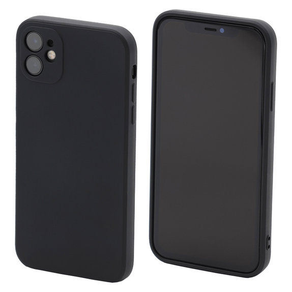 FixPremium - Silikonové Pouzdro pro iPhone 11, černá