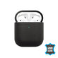 FixPremium - Kožené Pouzdro pro AirPods 1 a 2, černá
