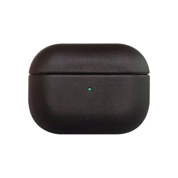 FixPremium - Kožené Pouzdro pro AirPods Pro, černá