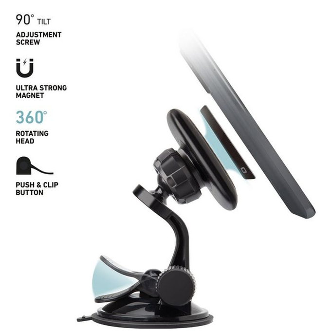 SBS - Držák do auta Arizona Magnetic, s přísavkou, černá