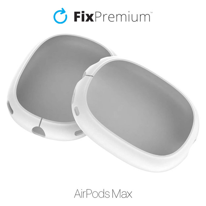 FixPremium - Silikónové Kryty Slúchadiel pro AirPods Max, bílá