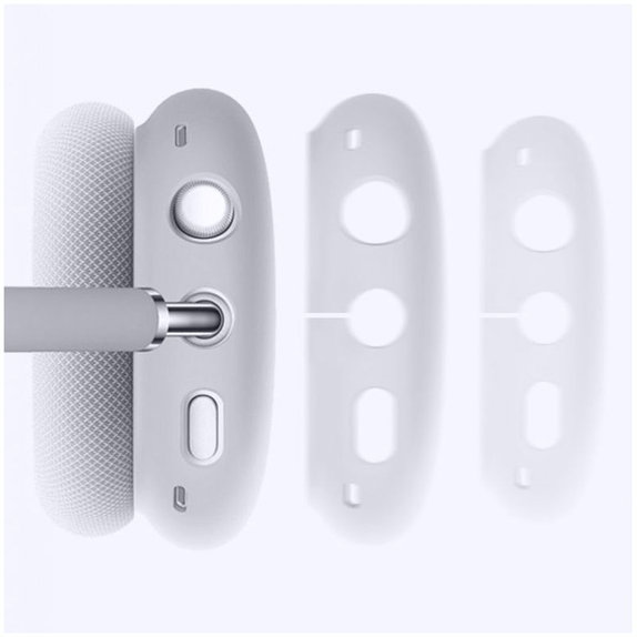 FixPremium - Silikónové Kryty Slúchadiel pro AirPods Max, bílá