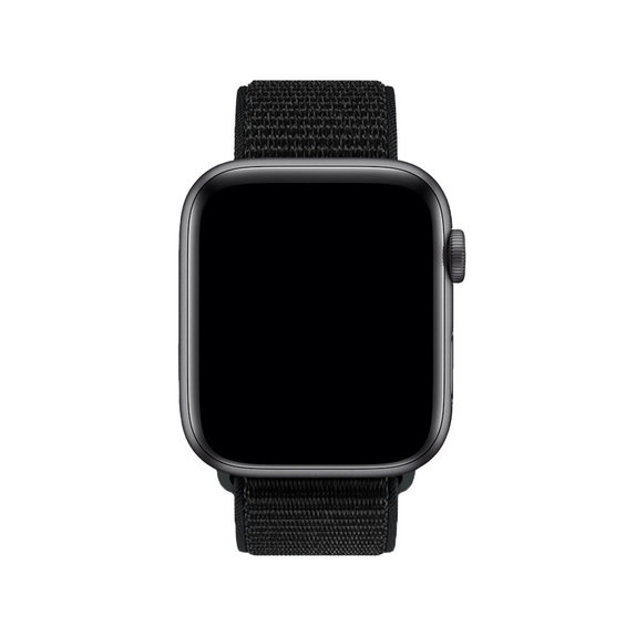 FixPremium - Nylonový Řemínek pro Apple Watch (42, 44, 45 a 49mm), černá