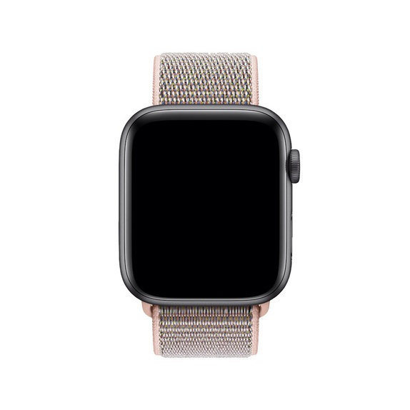 FixPremium - Nylonový Řemínek pro Apple Watch (42, 44, 45 a 49mm), růžová