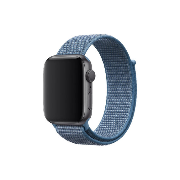 FixPremium - Nylonový Řemínek pro Apple Watch (42, 44, 45 a 49mm), modrá