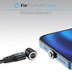 FixPremium - USB-C / USB Magnetický Kabel (1m), černá