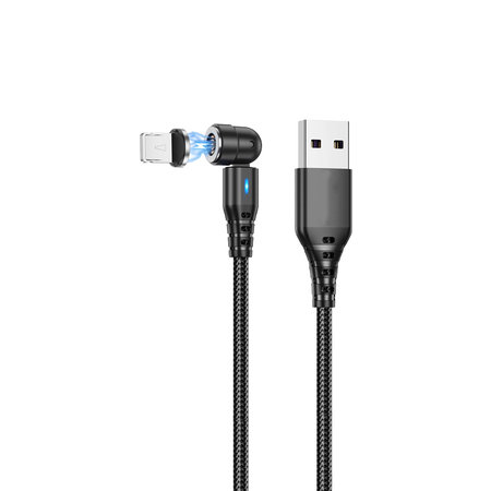 FixPremium - Lightning / USB Magnetický Kabel (1m), černá