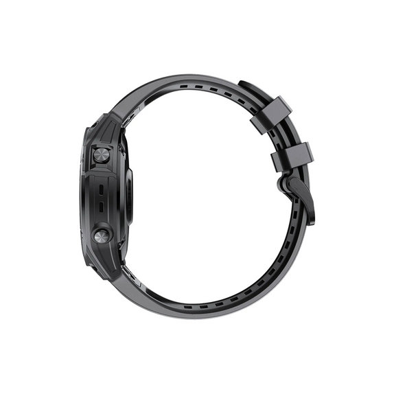 FixPremium - Silikónový Remienok pro Garmin (QuickFit 22mm), čierny