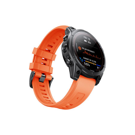 FixPremium - Silikónový Remienok pro Garmin (QuickFit 22mm), oranžový