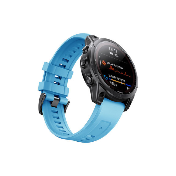 FixPremium - Silikónový Remienok pro Garmin (QuickFit 26mm), modrý