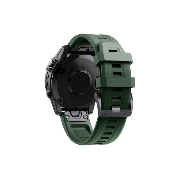 FixPremium - Silikónový Remienok pro Garmin (QuickFit 26mm), tmavozelený