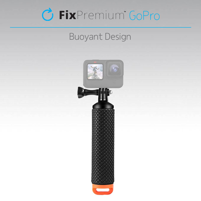 FixPremium - Plavák pro GoPro, čierny