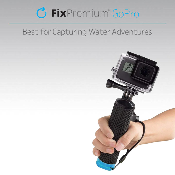 FixPremium - Plavák pro GoPro, čierny