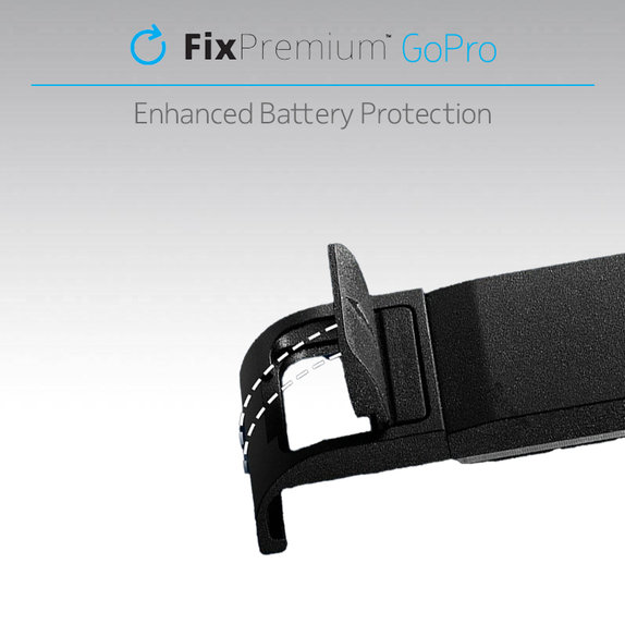 FixPremium - Ochranný Kryt Batérie pro GoPro Hero 9, čierna