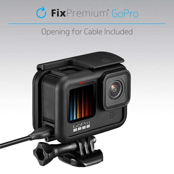 FixPremium - Ochranný Kryt Batérie pro GoPro Hero 9, čierna