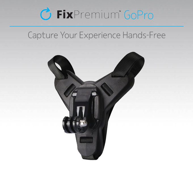 FixPremium - Držák na Helmu pro GoPro, čierny