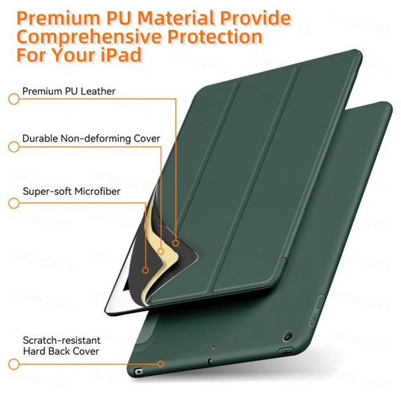 FixPremium - Flip Silikonové Pouzdro pro iPad Pro 11" (3rd, 4th Gen), černá