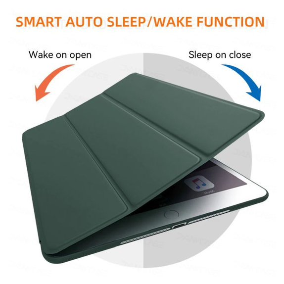 FixPremium - Flip Silikonové Pouzdro pro iPad Air (4th, 5th Gen), zelená