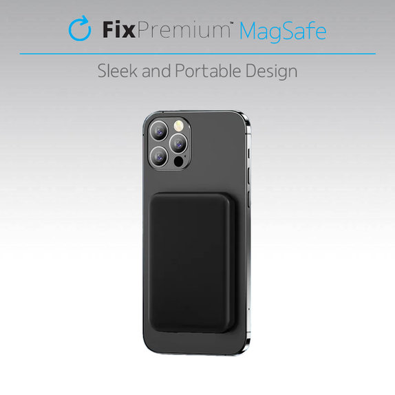 FixPremium - MagSafe PowerBank 5000mAh, černá