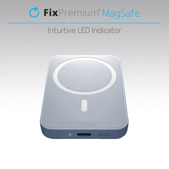 FixPremium - MagSafe PowerBank 5000mAh, bílá