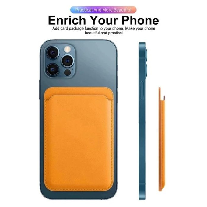 FixPremium - MagSafe Peněženka, hnědá