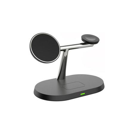 FixPremium - MagSafe Stojan 3v1 pro iPhone, Apple Watch a AirPods, černá
