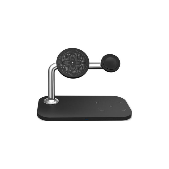 FixPremium - MagSafe Stojan 3v1 pro iPhone, Apple Watch a AirPods, černá