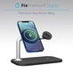 FixPremium - MagSafe Stojan 3v1 pro iPhone, Apple Watch a AirPods, bílá