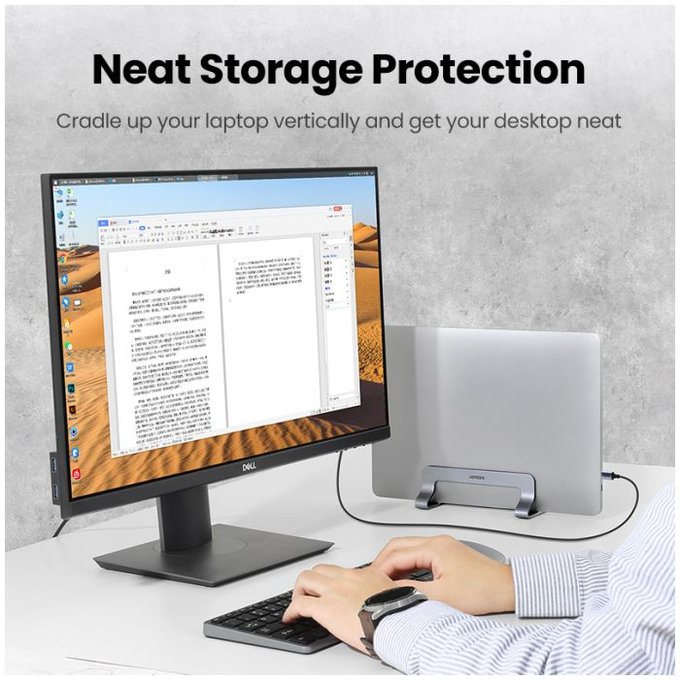 UGREEN - Držák pro Notebook, sivá