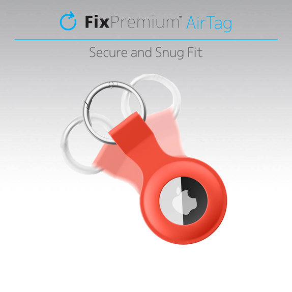 FixPremium - Silikonová Klíčenka pro AirTag, modrá