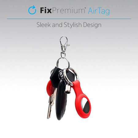 FixPremium - Silikonová Klíčenka pro AirTag, tyrkysová