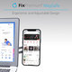 FixPremium - MagSafe Držák pro iPhone na Notebook, černá