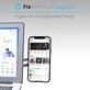 FixPremium - MagSafe Držák pro iPhone na Notebook, černá