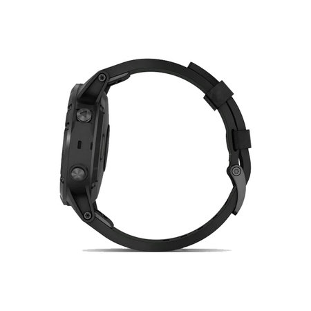 FixPremium - Kožený Řemínek pro Garmin (QuickFit 22mm), černá