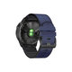 FixPremium - Kožený Řemínek pro Garmin (QuickFit 26mm), modrá